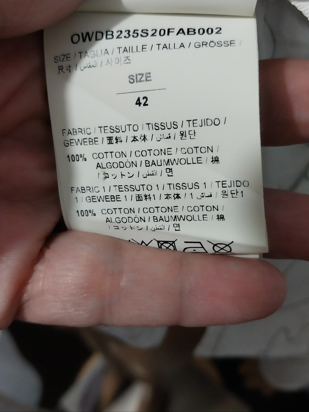 Off-White Puzzle‎ Shirt Dress, Size 42|US M - Picture 11 of 14